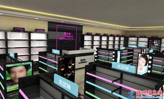 青岛展柜定制 青岛商场展柜设计制作 化妆品烤漆展柜